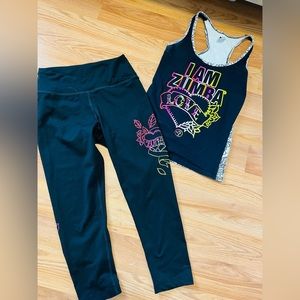 Zumba tank and matching leggings